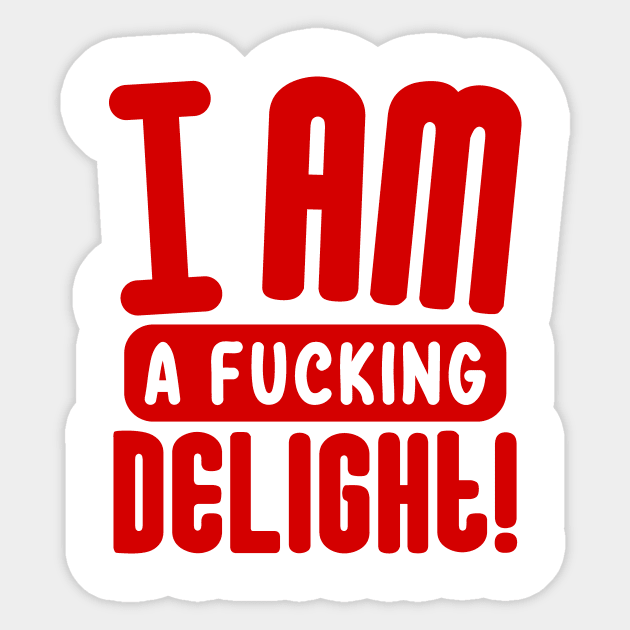 I am a delight Sticker by colorsplash